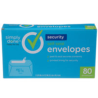 Simply Done Self-Seal Security Envelopes, 1 Each