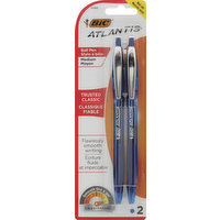 BiC Ball Pens, Trusted Classic, Blue, Medium, 2 Each