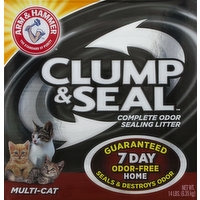 Arm & Hammer Litter, Complete Odor Sealing, Multi-Cat, 14 Pound