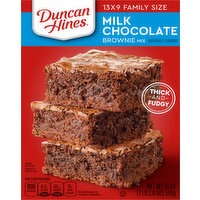 Duncan Hines Brownie Mix, Milk Chocolate, Family Size, 18 Ounce