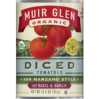 Muir Glen Diced Tomatoes, San Marzano Style, 14.5 Ounce