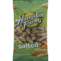 Hampton Farms Peanuts, Roasted, Salted, 10 Ounce