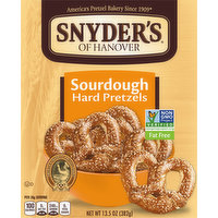 Snyder's of Hanover Hard Pretzels, Fat Free, Sourdough, 13.5 Ounce