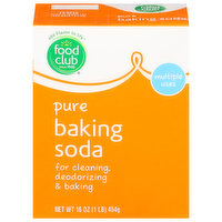 Food Club Baking Soda, Pure, 16 Ounce