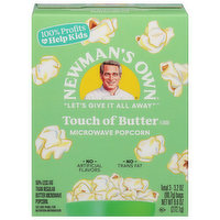 Newman's Own Microwave Popcorn, Touch of Butter Flavor, 3 Each