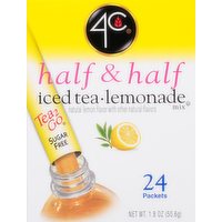 4C Ice Tea/Lemonade Mix, Sugar Free, Half & Half, 24 Each