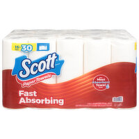 Scott Paper Towels, Fast Absorbing, Double Rolls, One-Ply, 15 Each