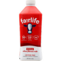 Fairlife Milk, Lactose Free, Whole, Ultra-Filtered, 52 Ounce