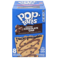 Pop-Tarts Toaster Pastries, Frosted Chocolate Chip, 8 Each