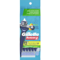 Gillette Razor, Disposable, 12 Each