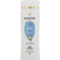 Pantene Shampoo + Conditioner, Classic Clean,  2 in 1, 12 Fluid ounce