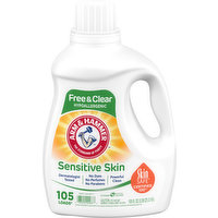 Arm & Hammer Detergent, Sensitive Skin, Free & Clear, 105 Fluid ounce