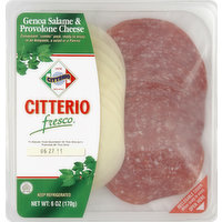 Citterio Genoa Salame & Provolone Cheese, 6 Ounce