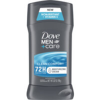 Dove Men+Care Antiperspirant, Clean Comfort, 72H Protection, 2.7 Ounce