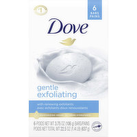 Dove Beauty Bar, Gentle Exfoliating, 6 Each