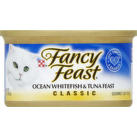 Fancy Feast Cat Food, Gourmet, Classic, Ocean Whitefish & Tuna Feast, 3 Ounce