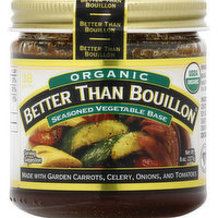 Better Than Bouillon Vegetable Base, Organic, Seasoned, 8 Ounce