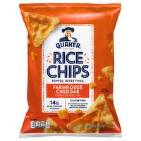 Quaker Rice Chips, Farmhouse Cheddar, 2.5 Ounce