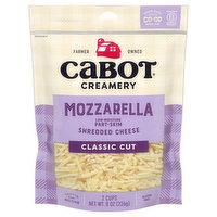 Cabot Creamery Cheese, Classic Cut, Mozzarella, Shredded, 8 Ounce