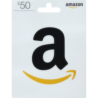 Amazon Gift Card, $50, 1 Each