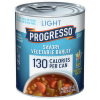 Progresso Soup, Light, Vegetable Barley, Savory, 18.5 Ounce