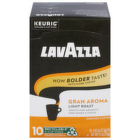 Lavazza Coffee, Ground, Light Roast, Gran Aroma, K-Cup Pods, 10 Each