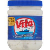 Vita Wild Herring in Real Sour Cream, 12 Ounce