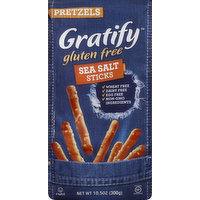 Gratify Pretzels, Sea Salt, Sticks, 10.5 Ounce