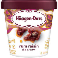 Haagen-Dazs Ice Cream, Rum Raisin, 14 Fluid ounce