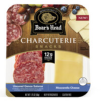 Boar's Head Uncured Genoa Salame & Mozzarella Cheese Charcuterie, 1.75 Ounce
