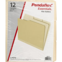 Pedaflex File Folders, Manila, Letter Size, 12 Each