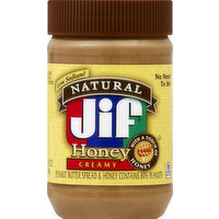 Jif Peanut Butter Spread, Honey, Creamy, 16 Ounce