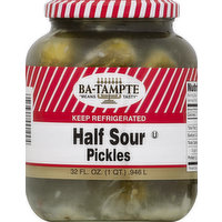 Ba-Tampte Pickles, Half Sour, 32 Ounce