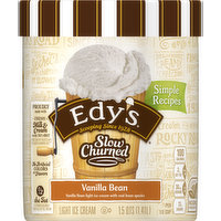 Edy's Ice Cream, Light, Vanilla Bean, 1.5 Quart