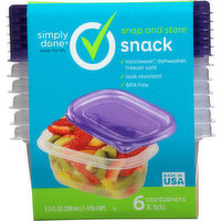 Simply Done Containers & Lids, Snack, 9.5 Ounce, 1 Each