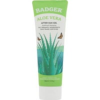 Badger After Sun Gel, Aloe Vera, 4 Fluid ounce