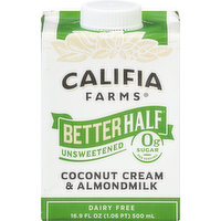 Califia Farms Coconut Cream & Almondmilk, Unsweetened, 16.9 Fluid ounce