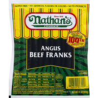 Nathan's Franks, Angus Beef, Dinner Size, 11 Ounce