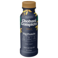 Chobani Yogurt Drink, Greek, 1% Milkfat Lowfat, Vanilla, 10 Fluid ounce