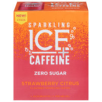 Sparkling Ice Sparkling Water, Zero Sugar, Strawberry Citrus Flavored, 4 Pack, 4 Each