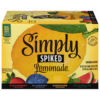 Simply Spiked Beer, Lemonade, Variety Pack, 12 Each