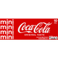 Coca-Cola Soda, Original Taste, Mini, 10 Each