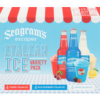Seagram's Escapes Malt Beverage, Premium, Italian Ice, Variety Pack, 12 Each