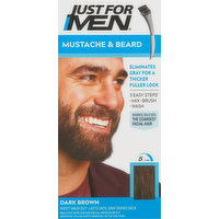 Just For Men Mustache & Beard Color, Dark Brown M-45, 1 Each
