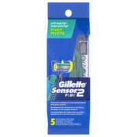 Gillette Razors, Disposable, Pivot, Ultragrip Lubrastrip, 5 Each