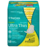 TopCare Pads, with Flexi-Wings, Ultra Thin, Regular, Size 1, 18 Each