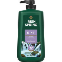 Irish Spring Body Wash + Shampoo, 5 in 1, 30 Fluid ounce