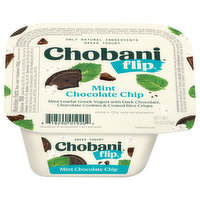 Chobani Yogurt, Greek, Mint Chocolate Chip, 4.5 Ounce