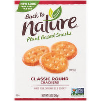Back To Nature Plant Based Snacks Classic Round Crackers, 8.5 Ounce