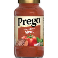 Prego Italian Sauce, Flavored with Meat, 24 Ounce